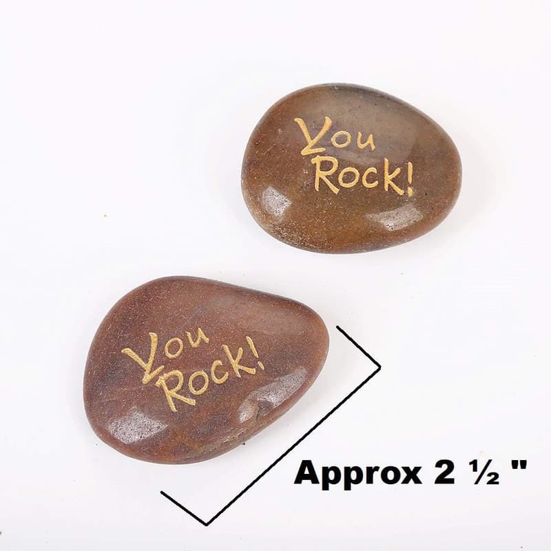 Inspirational Engraved Rocks - 50PCS Thank You Gifts