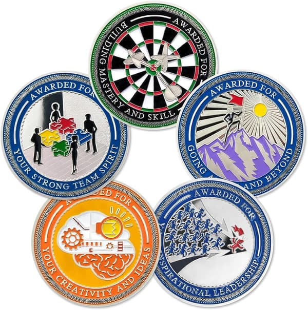 Employee Appreciation Coins Set – Inspirational Gift for Staff
