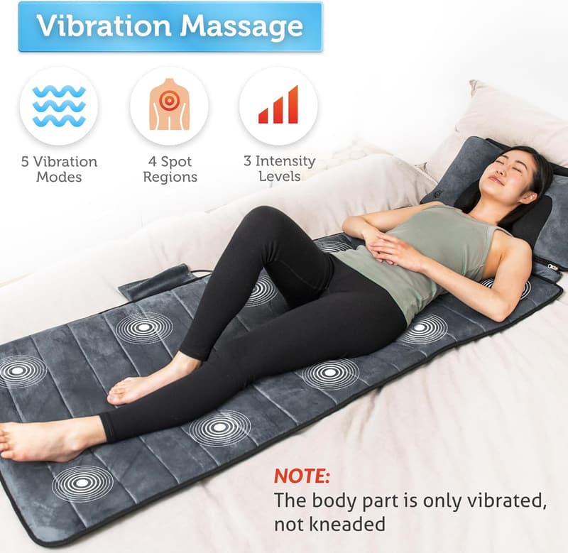 Father's Day Full Body Massage Mat with Heating & Vibration