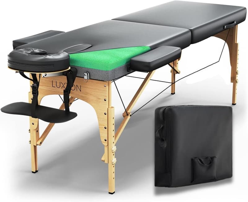 Portable Foam Massage Table – Height Adjustable, 72