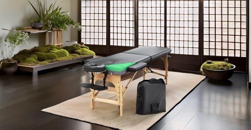 Portable Foam Massage Table – Height Adjustable, 72