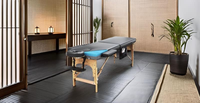 Portable Memory Foam Massage Table with Accessories - 72