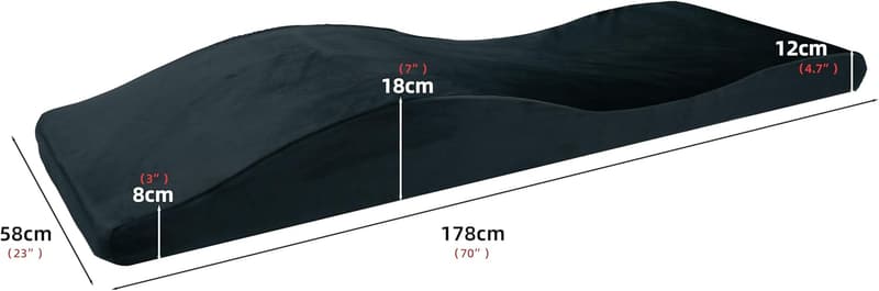 Ergonomic Massage Foam Topper for Salon Beds, 58cm