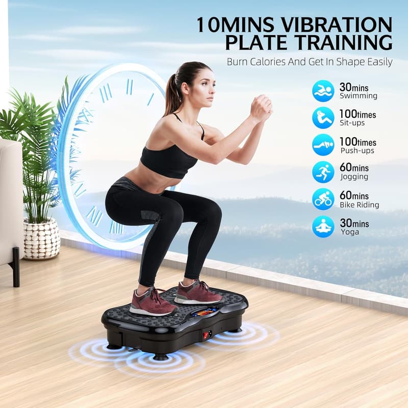Vibration Plate Exercise Machine for Weight Loss & Muscle Recovery