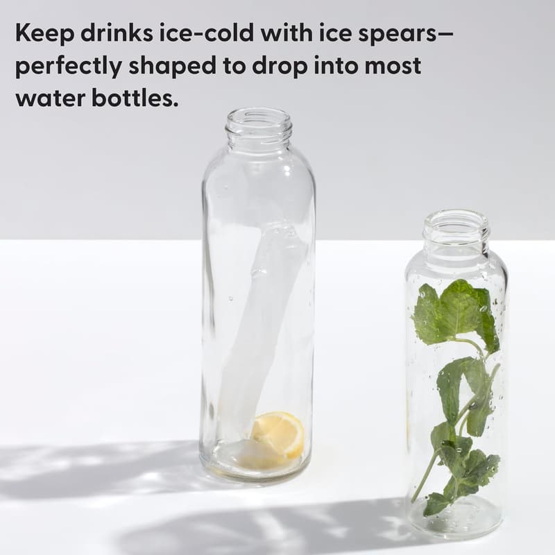 Charcoal Silicone Ice Tray with Lid | Easy-Release, BPA-Free