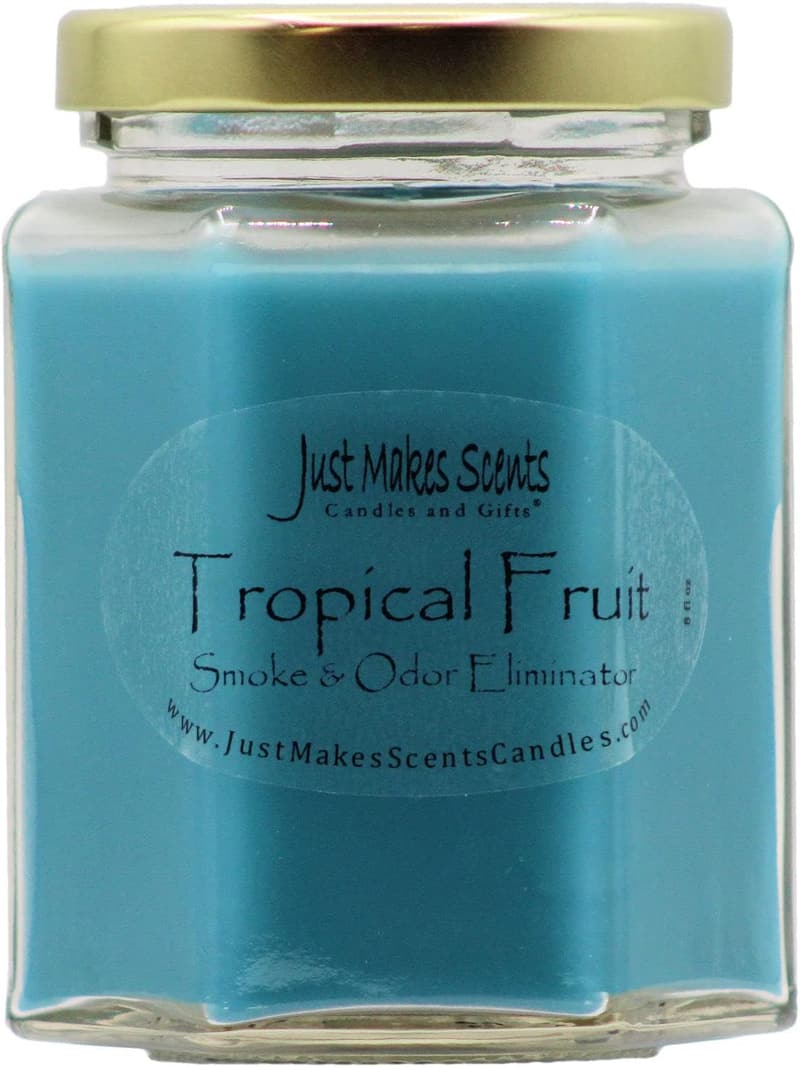 Tropical Fruit Scented Odor Neutralizing Candle - Hand Poured