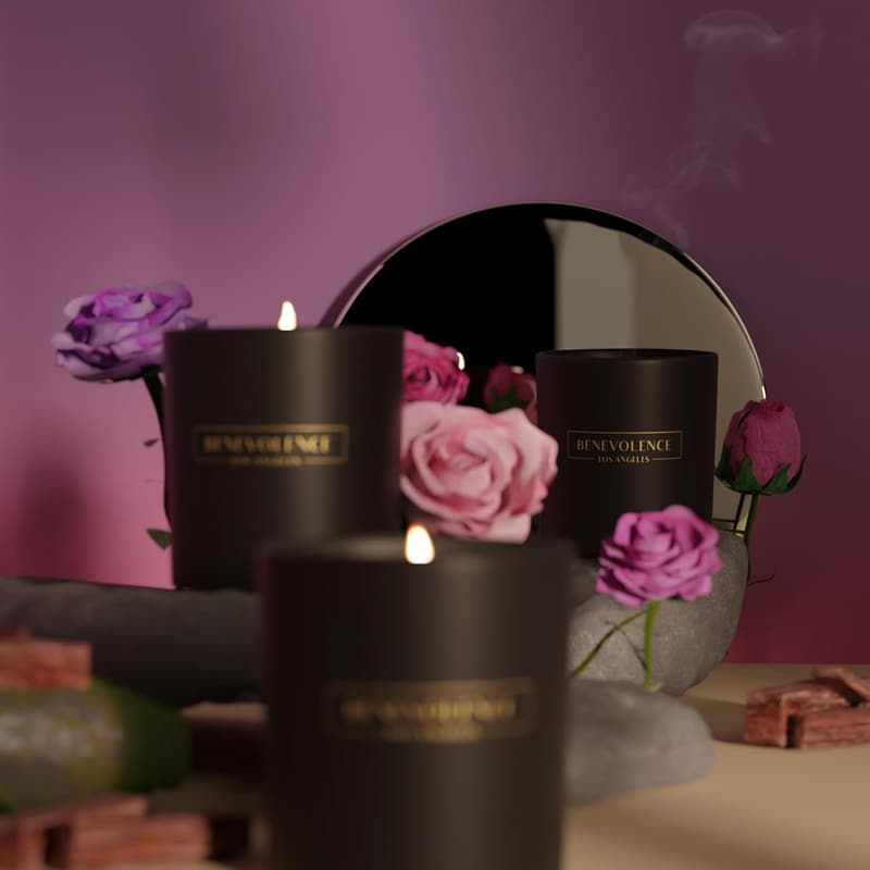 Father's Day Rose & Sandalwood Soy Candle, 8oz