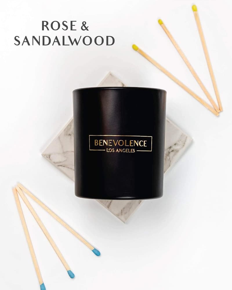 Father's Day Rose & Sandalwood Soy Candle, 8oz
