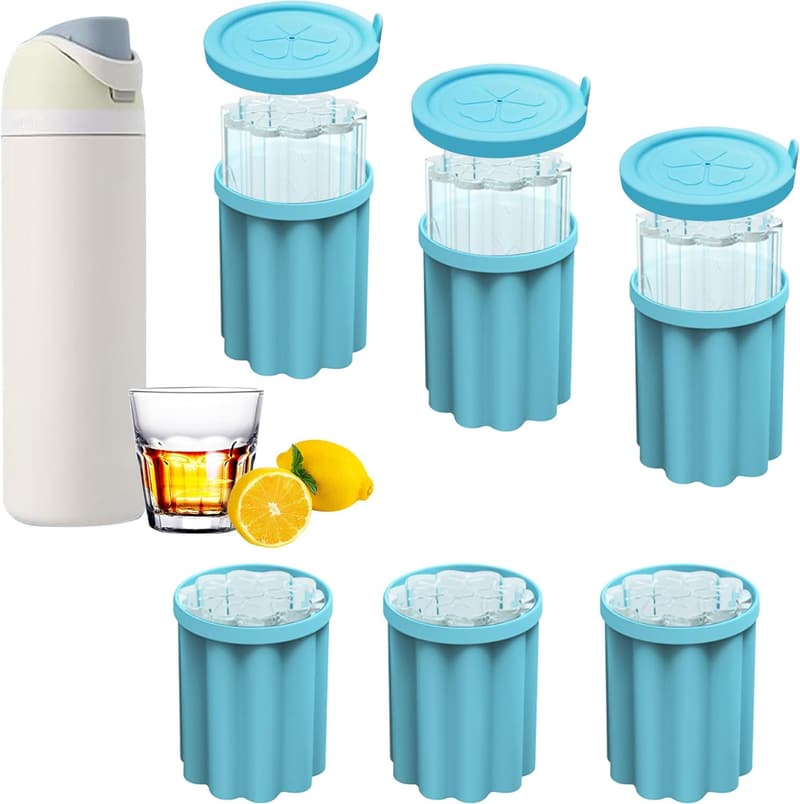 Silicone Ice Cube Tray Set for Owala FreeSip Water Bottles