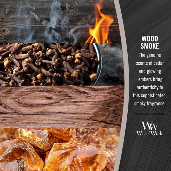 Wood Smoke Hourglass Scented Candle, 21.5 oz, Fall Home Decor