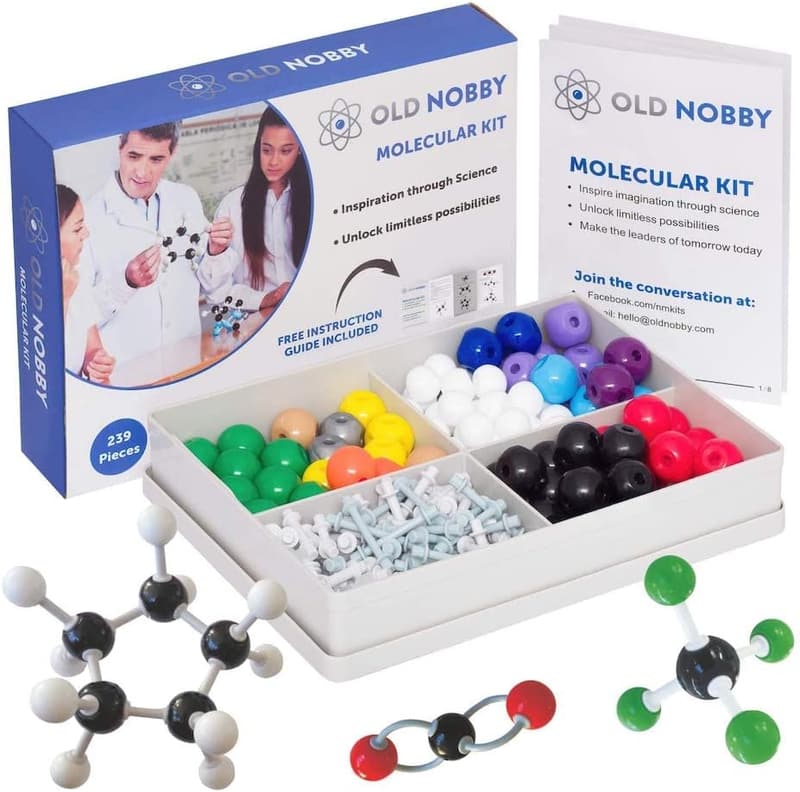 Organic Chemistry Model Kit - 239 Pieces STEM Set for Students and Teachers