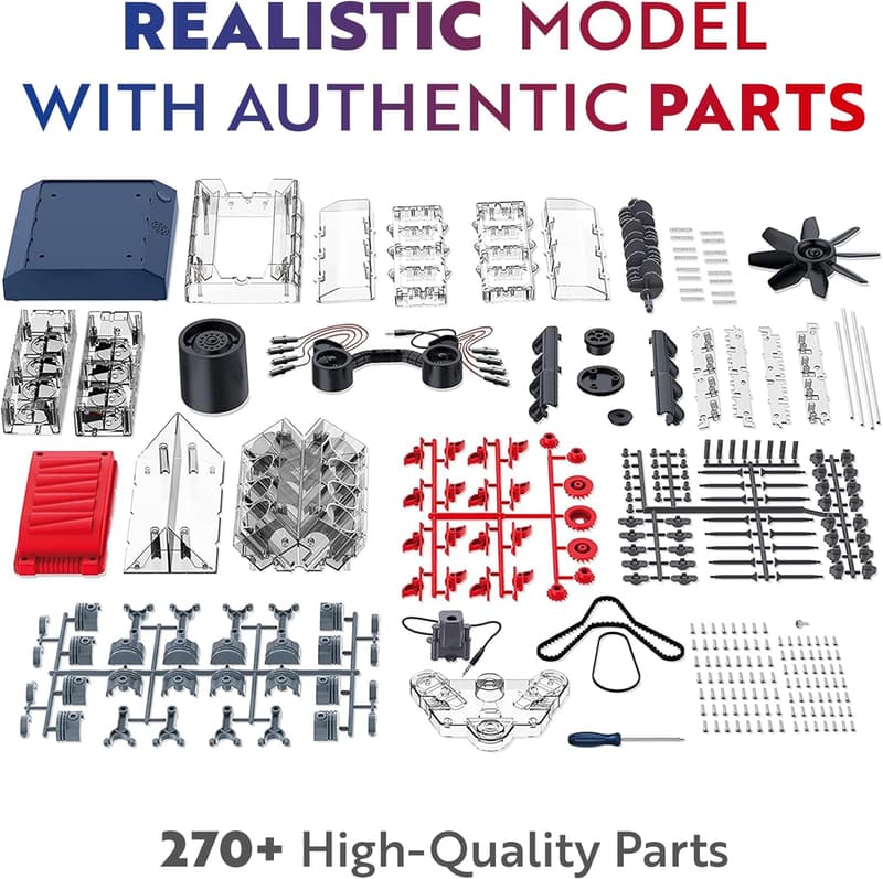 STEM V8 Combustion Engine Model Kit for Ages 12+