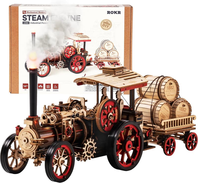 Vintage Car 3D Puzzle Kit for Adults - Mechanical Wooden Model