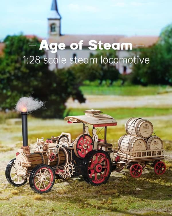 Vintage Car 3D Puzzle Kit for Adults - Mechanical Wooden Model