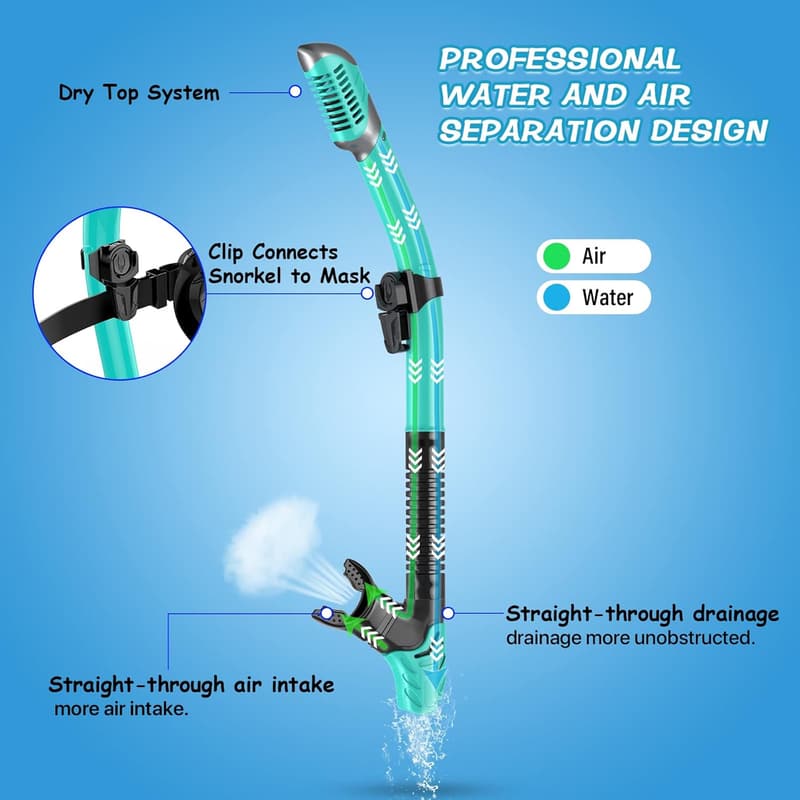 Professional Snorkeling Gear Set with Anti-Fog Mask