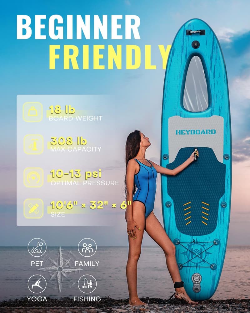 Inflatable Stand Up Paddle Board with Premium Accessories
