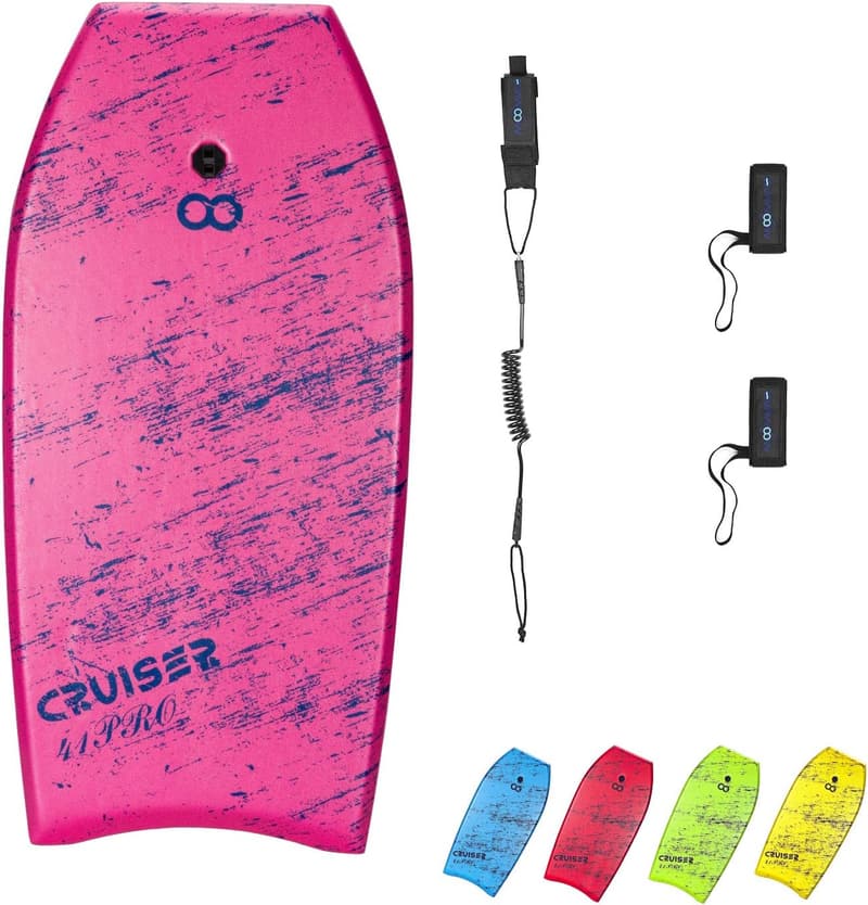 Super Lightweight Bodyboard with Leash - Perfect for Surfing