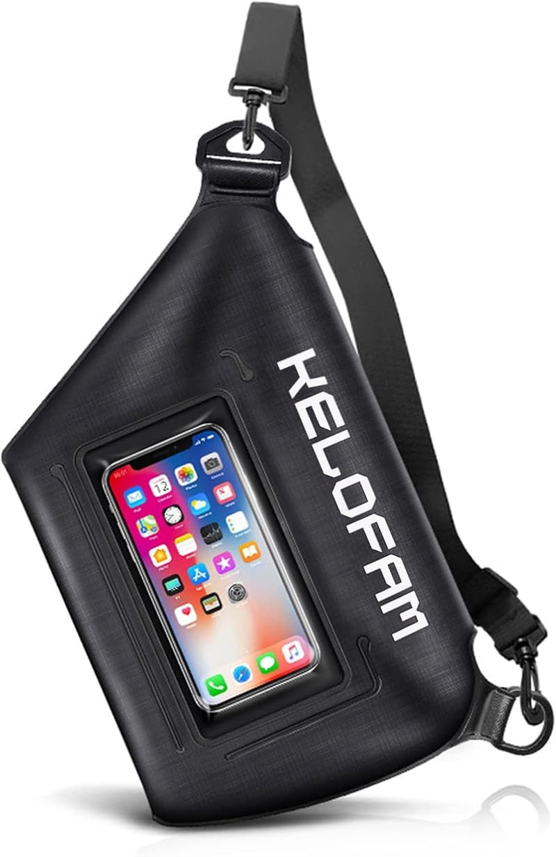 Waterproof IPX8 Phone Dry Bag with Waist Strap for Swimming