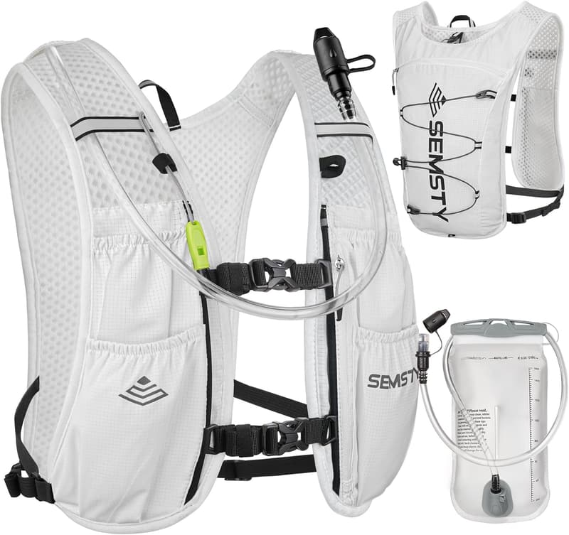Lightweight 5L Hydration Vest with 1.5L Bladder for Hiking/Cycling