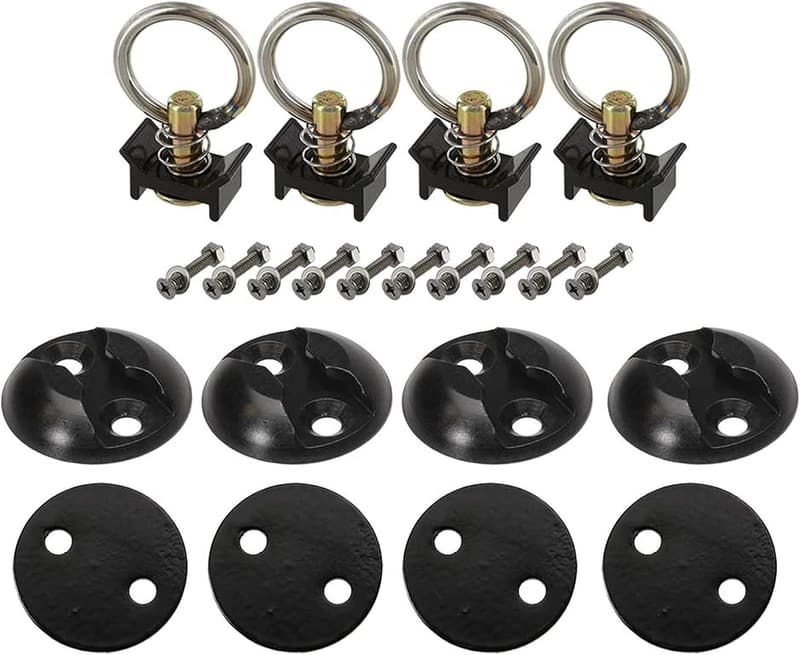 L Track Tie Down System Kit for UTVs, ATVs, and Motorcycles