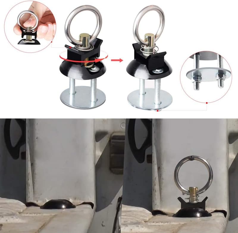 Tie Down Anchor Point Kit for Pickup Trucks & Motorcycles