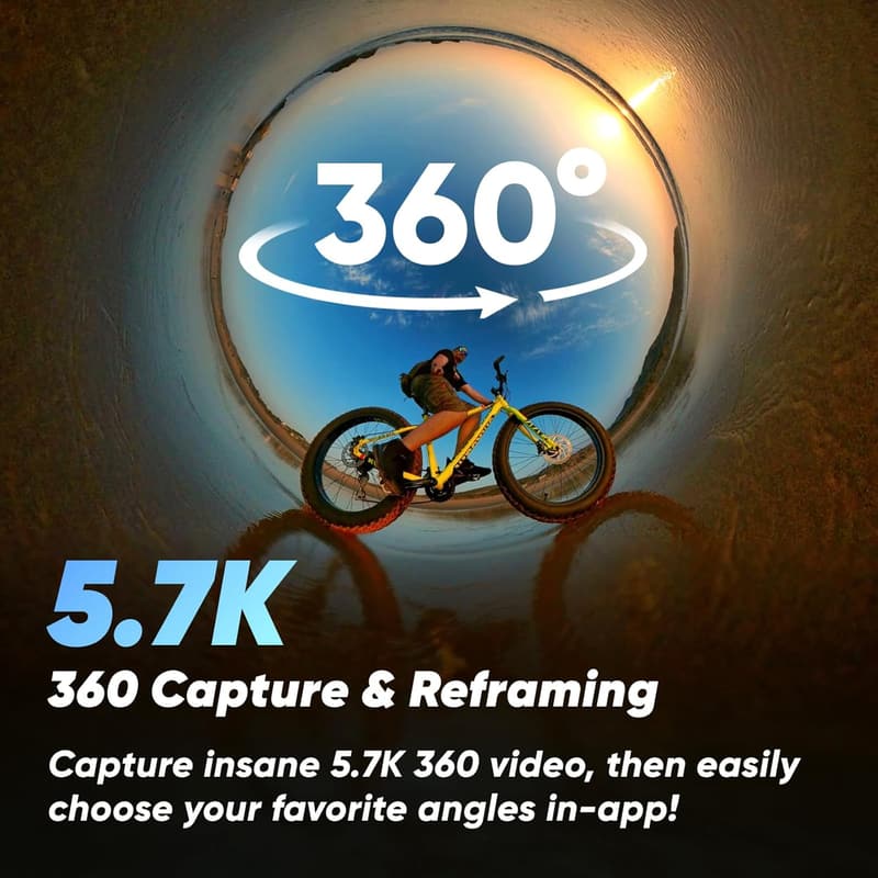 Insta360 X3 Vlog Kit - 360 Action Camera, 5.7K HDR, Waterproof