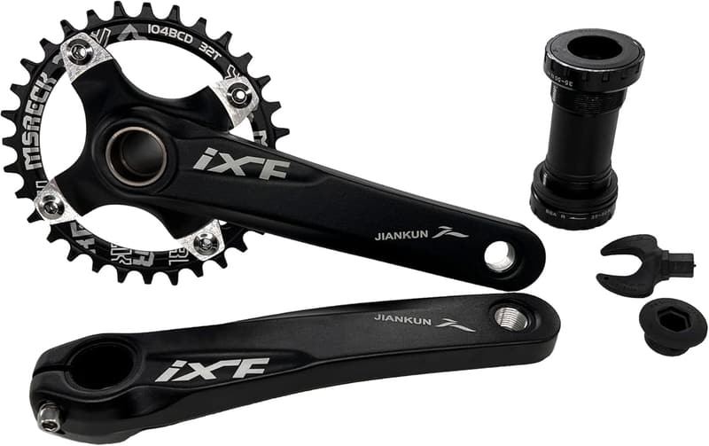 170mm Mountain Bike Crank Arm Set with Bottom Bracket Kit