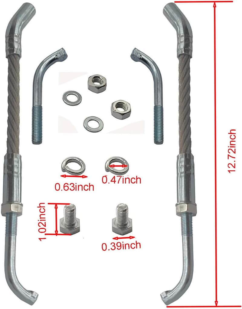 Snowmobile Ice Scratcher Replacement Kit (2 Pieces)