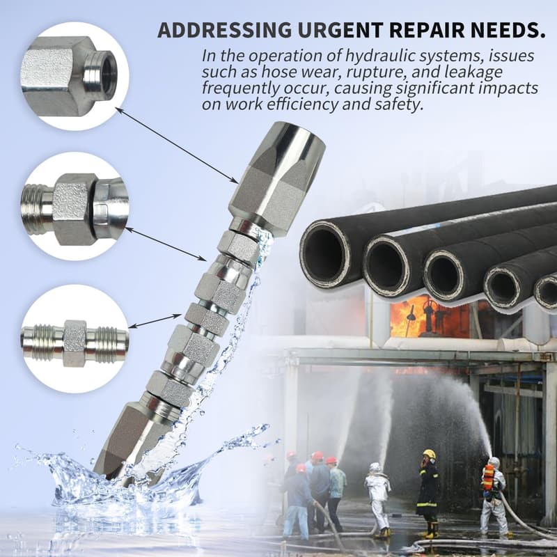 Hydraulic Hose Field Repair Kit - 3/8