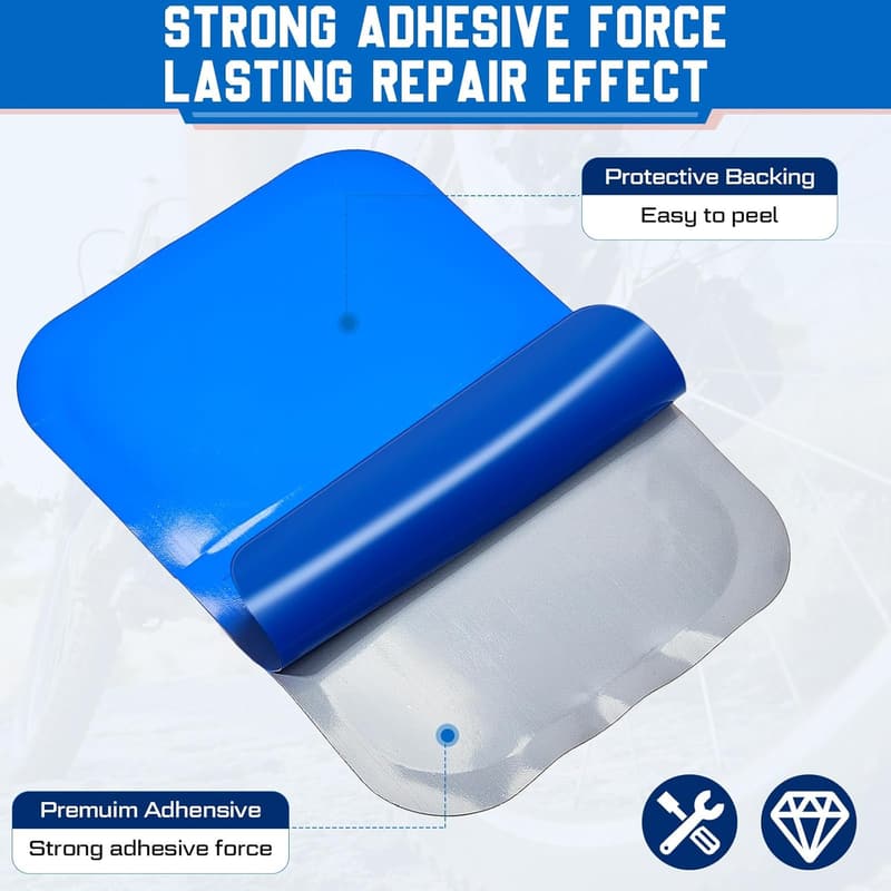 Tire Repair Kit - 60 Rubber Patches for Emergency Punctures