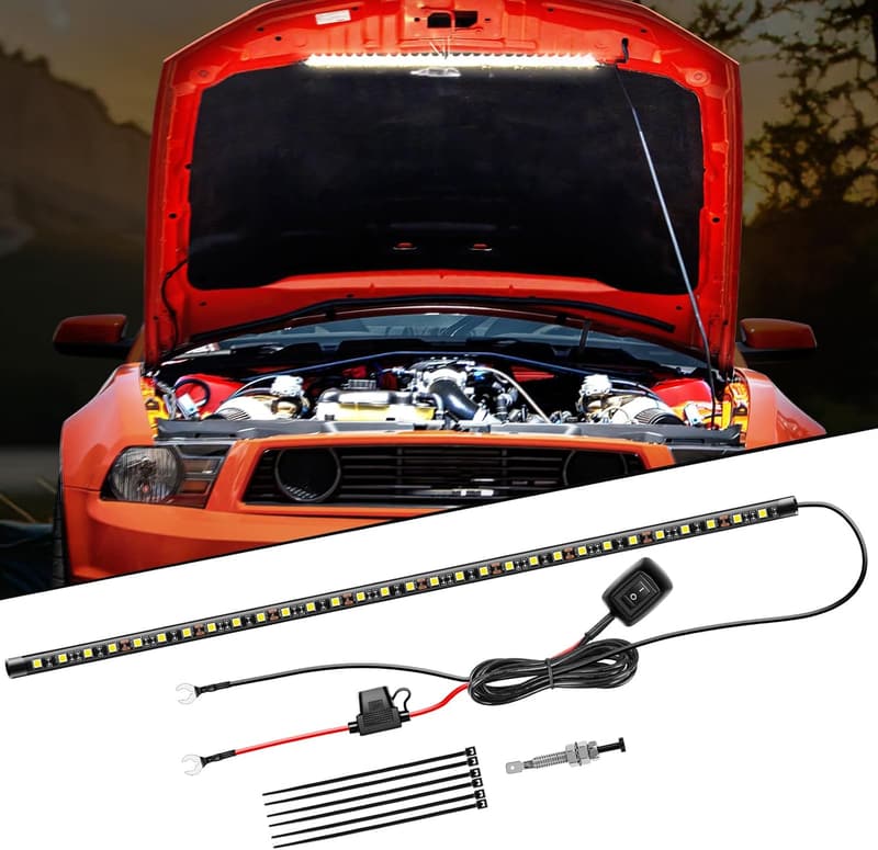 30LED Waterproof Underhood Work Light with Switch - 12V Automotive