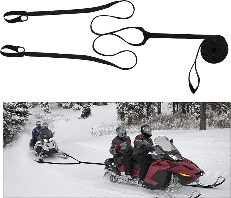 Heavy-Duty Tow Strap with Hooks – 17.5ft, 400kg Strength