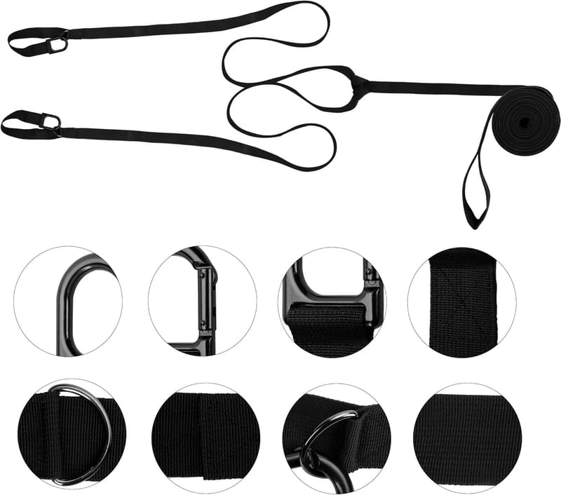 Heavy-Duty Tow Strap with Hooks – 17.5ft, 400kg Strength