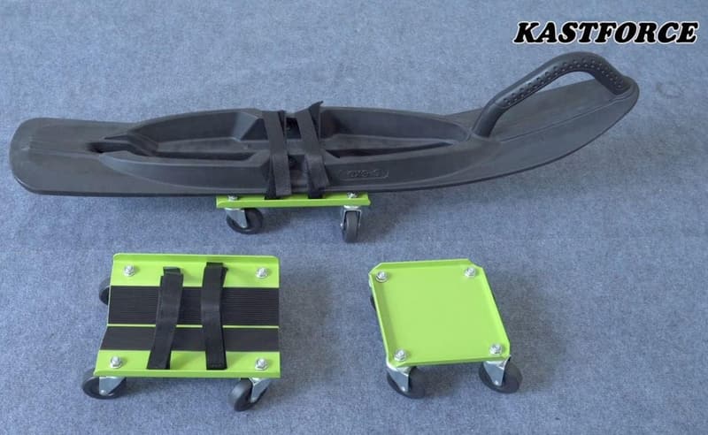 Heavy-Duty Snowmobile Dolly with 1500 lbs Capacity and Straps