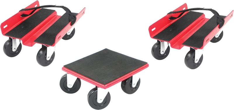 Economy Snowmobile Dolly System - Red