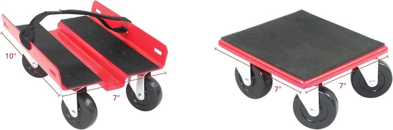 Economy Snowmobile Dolly System - Red