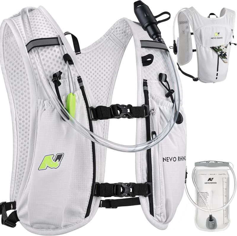 Lightweight Insulated Hydration Vest with 1.5L Bladder for Running