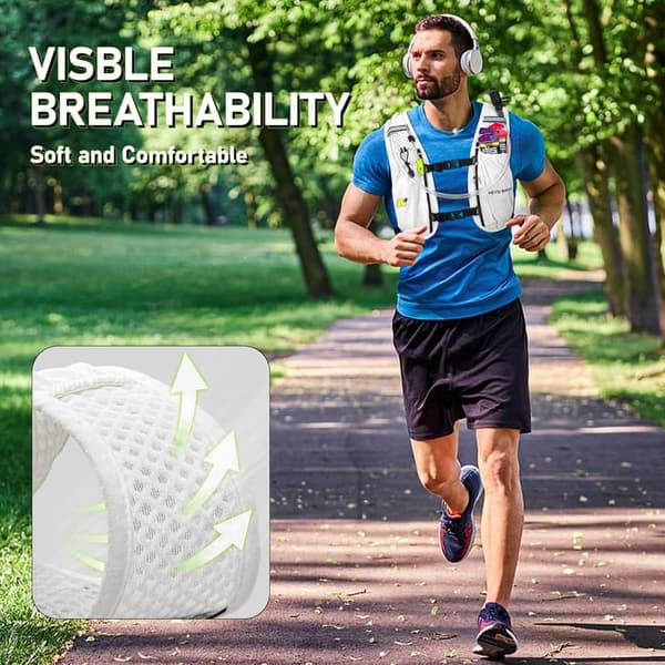 Lightweight Insulated Hydration Vest with 1.5L Bladder for Running