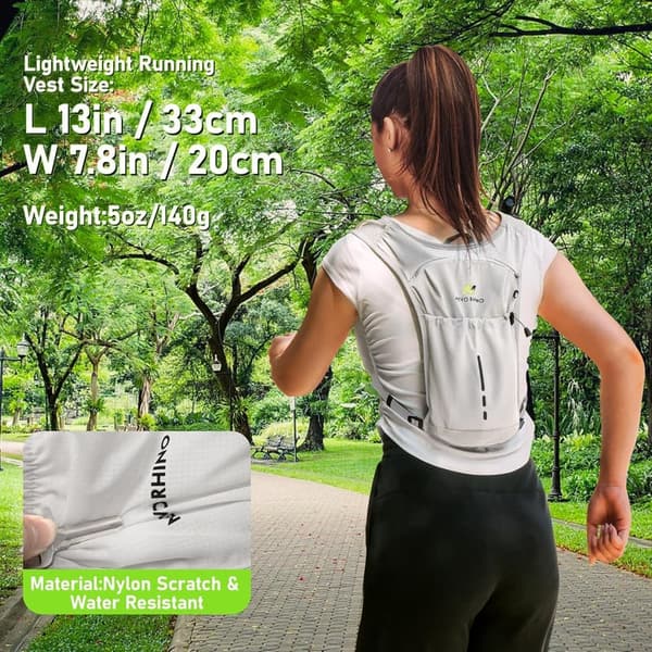 Lightweight Insulated Hydration Vest with 1.5L Bladder for Running