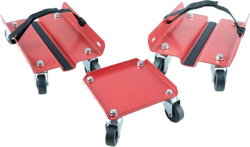 Heavy-Duty Snowmobile Dolly Set with 1500Lbs Support Capacity