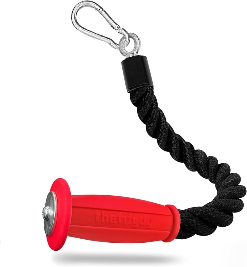 Ergonomic Tricep Rope Cable Attachment for Gym Use