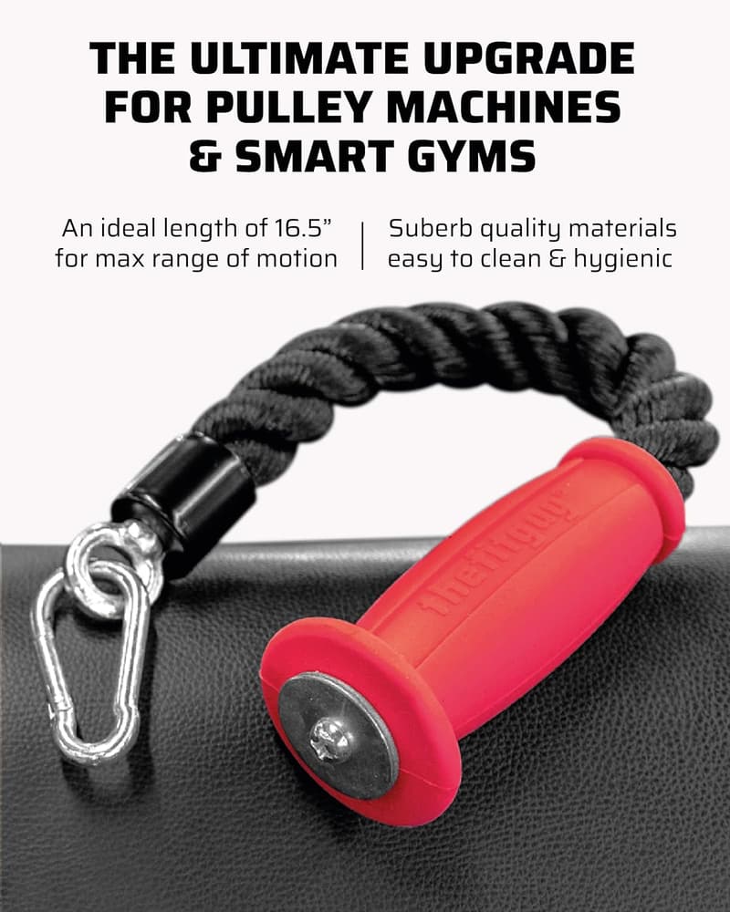 Ergonomic Tricep Rope Cable Attachment for Gym Use