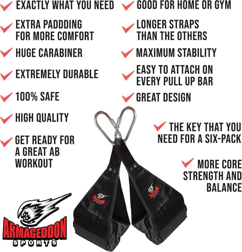 Heavy-Duty Rip-Resistant Ab Slings for Fitness Training