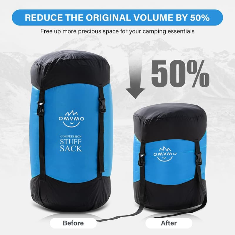 Ultra-Light Water-Resistant Compression Sack for Camping