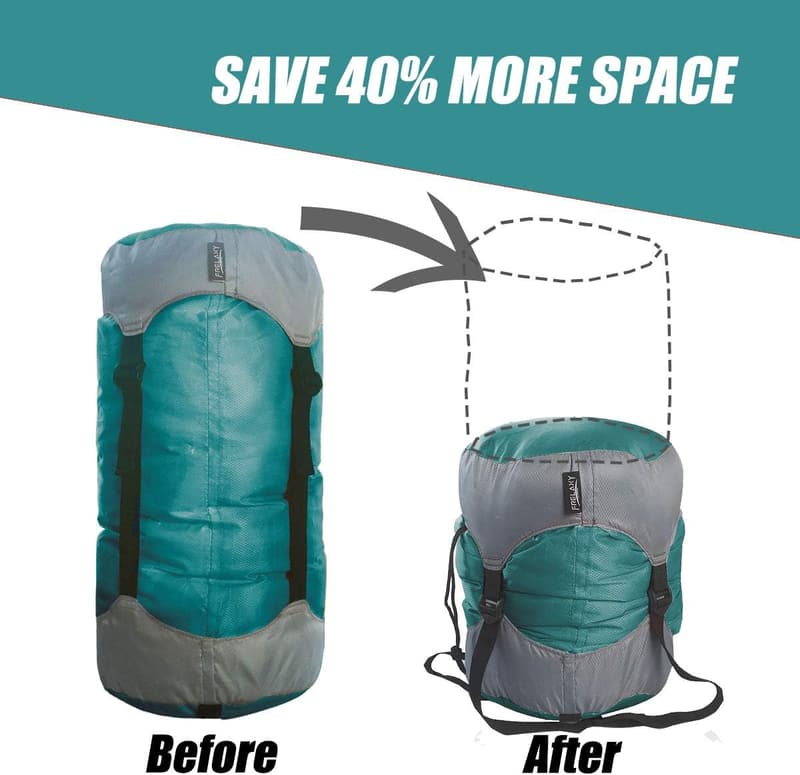 Ultralight Compression Stuff Sack for Camping & Hiking, 11-52L