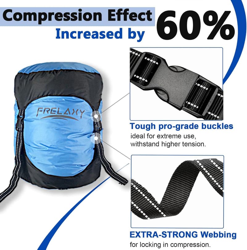 Ultralight Compression Sack - Water-Resistant, 11L-52L, Camping Gear