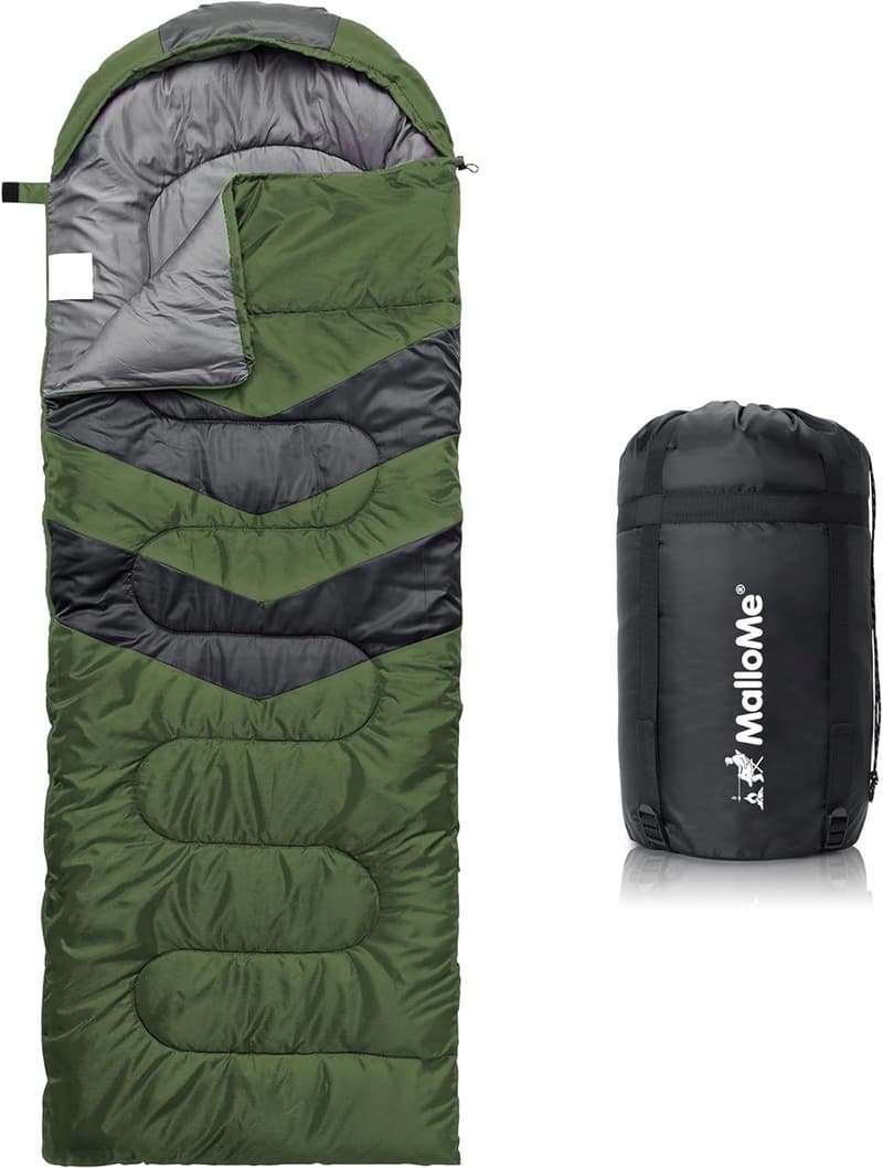 Lightweight Cold Weather Sleeping Bag for Adults & Kids