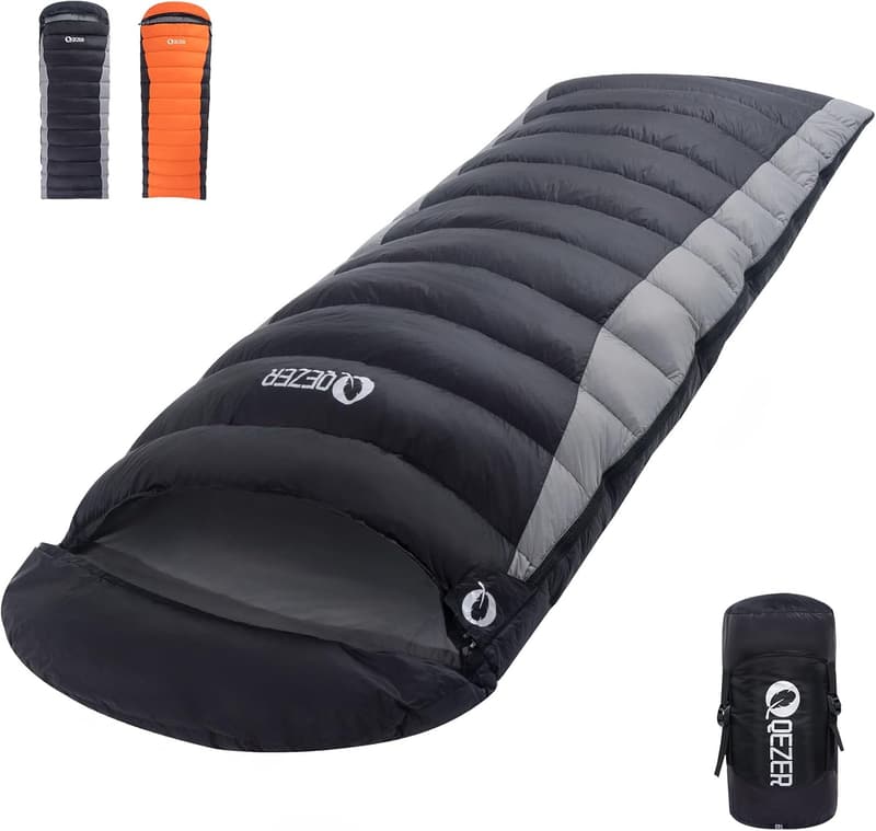 Ultralight Down Sleeping Bag - 600 Fill Power for Camping