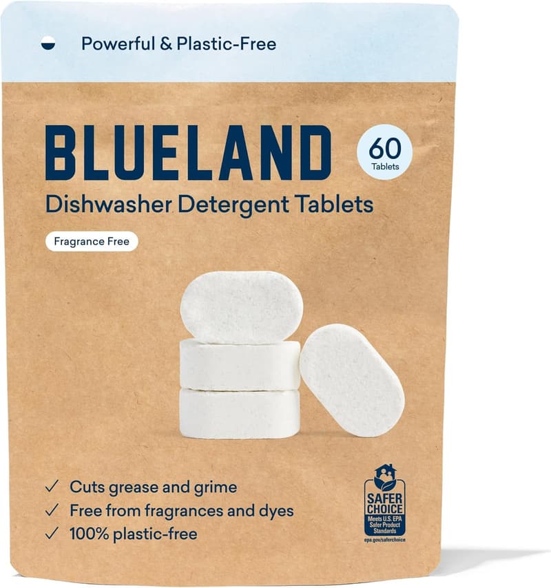 Eco-Friendly Unscented Dishwasher Tablets, 60 Count