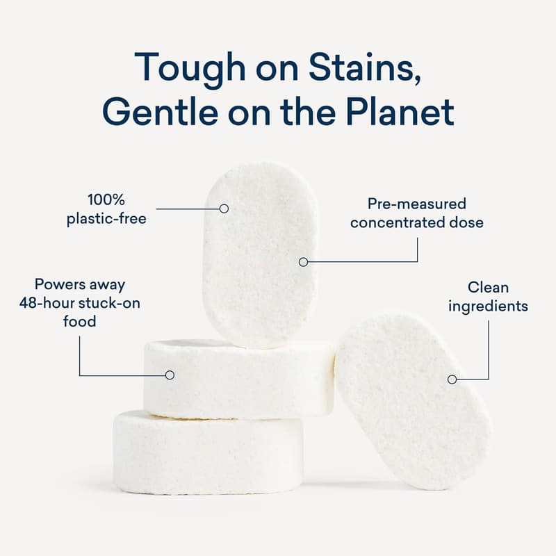 Eco-Friendly Unscented Dishwasher Tablets, 60 Count